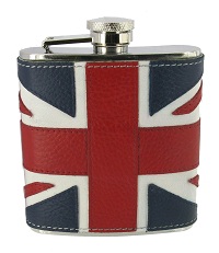 FL52 - 6oz Union Jack leather flask